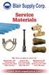 Service Materials. Service Materials. With Three Locations to Serve You: Avoca, NY 8125 Kanona Rd. Avoca, NY (607)
