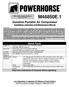 Gasoline Portable Air Compressor Installation, Operation and Maintenance Manual