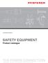 EDITION 2011/2012 SAFETY EQUIPMENT
