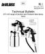 SB-E ISS.01. Technical Bulletin GTI HD range of Suction and Pressure feed Spray Guns