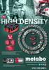 HIGH DENSITY. Li HD % Year* Warranty MORE POWER1 MORE RUNTIME1.   COMPATIBILITY with all current Metabo 18 V cordless machines