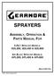 SPRAYERS ASSEMBLY, OPERATION & PARTS MANUAL FOR 5-IN-1 SPRAYER MODELS: GDL200, GDL400 & GDL600 AIR BLAST SPRAYER MODELS: APL200, APL400 & APL600