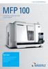 MFP 100 Fully automatic complete machining of complex workpieces