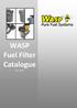 WASP Fuel Filter Catalogue. Rev 1501