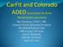 CarFit and Colorado ADED (Association for Driver