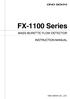FX-1100 Series MASS BURETTE FLOW DETECTOR INSTRUCTION MANUAL ONO SOKKI CO., LTD.