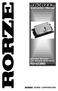 Instruction Manual. Selectable Microstep 2-ph Stepping Motor Driver RD-023MS RORZE CORPORATION
