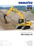 PC 170LC. Hydraulic Excavator PC170LC-10. ENGINE POWER 90 kw / rpm OPERATING WEIGHT kg BUCKET CAPACITY max.