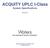 ACQUITY UPLC I-Class System Specifications