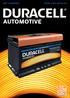 AUTOMOTIVE. duracell-automotive.com