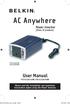 AC Anywhere. User Manual. Power Inverter. (Class II product) Please read the installation and operations instructions before using the Power Inverters