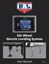 5th Wheel Electric Leveling System