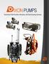 IXON PUMPS. Innovative Fluid Transfer, Filtration, and Tank Cleaning Systems