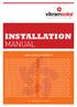 INSTALLATION MANUAL APPLICABLE MODELS UL VERSION (UL1703)