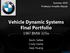 Vehicle Dynamic Systems Final Portfolio