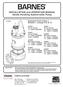 INSTALLATION and OPERATION MANUAL Solids Handling Submersible Pump