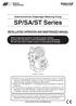 Solenoid-driven Diaphragm Metering Pump. SP/SA/ST Series