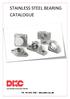 STAINLESS STEEL BEARING CATALOGUE