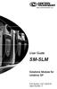 EF   User Guide SM-SLM. Solutions Module for Unidrive SP. Part Number: Issue Number: 5