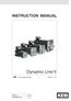 INSTRUCTION MANUAL. Dynamic Line II. GB Servo Motors SM.5 Size A1 E3 00SM0EB-K013