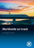 Worldwide on track. ZF technology for rail vehicles