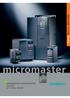 Catalog DA /2006. micromaster. MICROMASTER 410/420/430/440 Inverters 0.12 kw to 250 kw