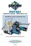 PHT401 OPERATION MANUAL SPARE PARTS LIST