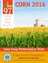 Iowa Crop Performance Tests Department of Agronomy