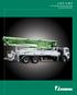 S 32 X / S 36 X. Truck-Mounted concrete pump with 4-section placing boom