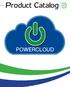 Product Catalog POWERCLOUD