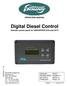Digital Diesel Control Remote control panel for GENVERTER GV4 and GV7i