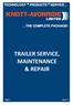 SUSPENSION UNITS TRAILER SERVICE, MAINTENANCE & REPAIR