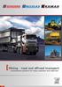 Mining - road and offroad transport - professional solutions for heavy machines and materials