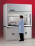Protector XStream Laboratory Hood is shown with SpillStopper Work Surface , Protector Acid Storage Cabinet and Protector