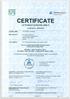 Certificate: / 22 March 2013