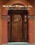Wall-Vern Products, Inc. Steel and Fiberglass Entry Door Systems