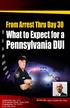 FROM ARREST THRU DAY30 WHAT TO EXPECT FOR A PENNSYLVANIA DUI. By Kevin Leckerman, Esq.