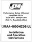 Performance Series 4-Channel Amplifier Kit For Harley Ultra (Not For RoadGlide Ultra) JMAA-4000HC06-UL