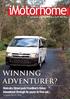 imotorhome WINNING ADVENTURER? Malcolm Street puts Frontline s HiAce Adventurer through its paces to find out...