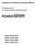 POWER. Installation and Operation Instruction Manual. Power Tarom 2070 Power Tarom 2140 Power Tarom 4055 Power Tarom 4110