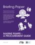 Briefing Paper MARINE PUMPS A PROCUREMENT GUIDE. impa.net