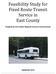 Feasibility Study for Fixed Route Transit Service in East County. Prepared by the Franklin Regional Council of Governments