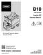 B10 Rider Burnisher * * English EN Operator Manual. North America / International. QA Controls Supervisor Settings TennantTrue Parts