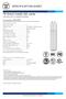 SPECIFICATION SHEET. T8 Direct Install LED Lamp. Specifications. Physical Characteristics
