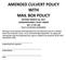 AMENDED CULVERT POLICY WITH MAIL BOX POLICY