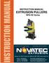 INSTRUCTION MANUAL EXTRUSION PULLERS NPS-HD Series