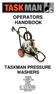 OPERATORS HANDBOOK TASKMAN PRESSURE WASHERS