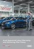 Audi Approved :plus Warranty and Motoring Plan Policy