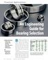 An Engineering Guide for Bearing Selection