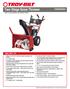 Two-Stage Snow Thrower with 4-way joystick and Electric Start